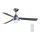 BAYSIDE 531017 - Ventoinha de teto MEGARA 2xE14/15W/230V antracite + controlo remoto
