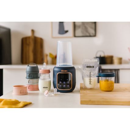 Beaba - Aquecedor de garrafas e esterilizador 5em1 azul escuro