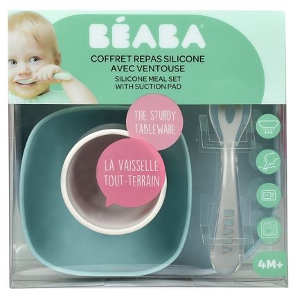 Beaba - Conjunto de refeição infantil Jungle 4 peças