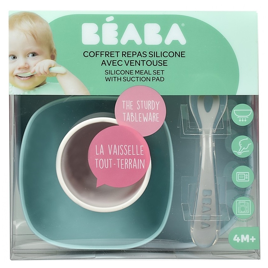 Beaba - Conjunto de refeições para crianças Jungle 4 pcs