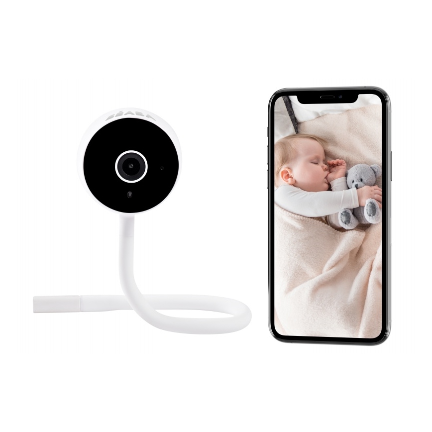 Beaba - Monitor de bebé inteligente ZEN CONNECT 5V Wi-Fi branco