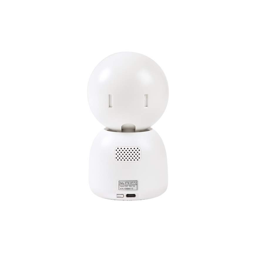 Beaba - Monitor de bebé inteligente recarregável ZEN NIGHT 720p 5V 4000 mAh Wi-Fi branco