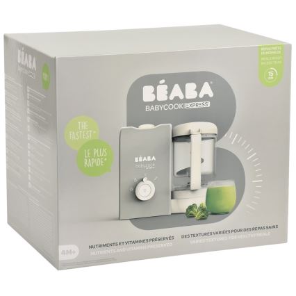 Beaba - Panela a vapor 2em1 BABYCOOK EXPRESS cinzento