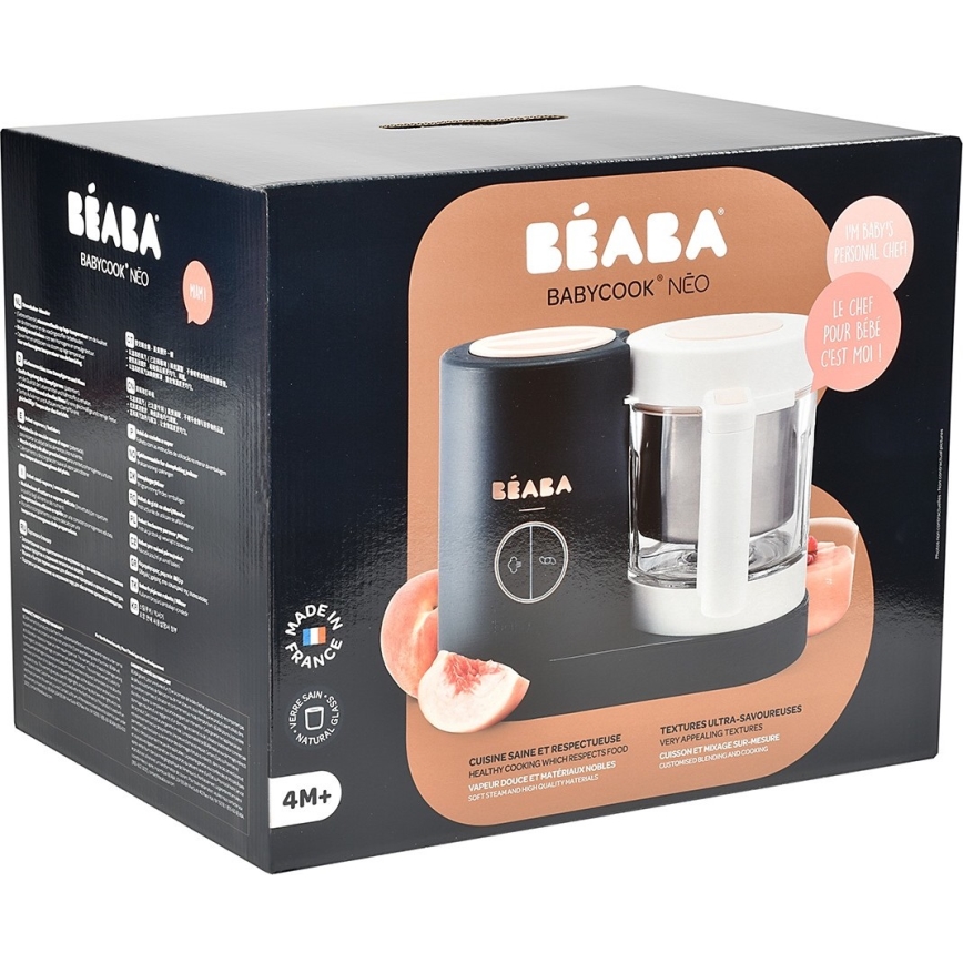 Beaba - Panela a vapor 2em1 BABYCOOK NEO azul/branco