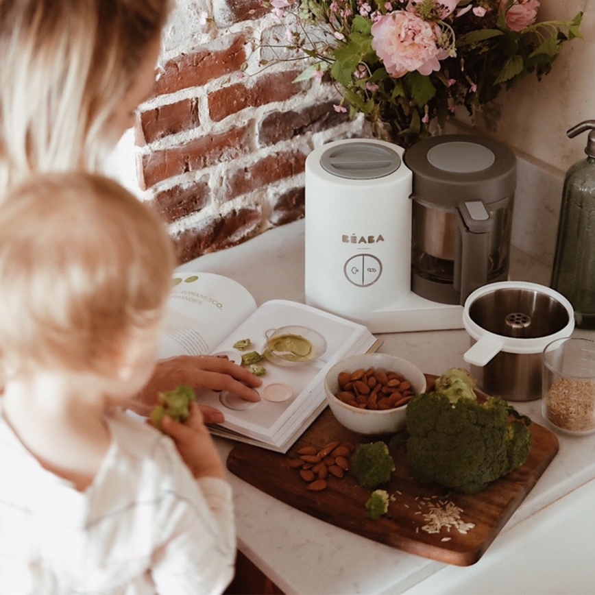 Beaba - Panela a vapor 2em1 BABYCOOK NEO branco/cinzento