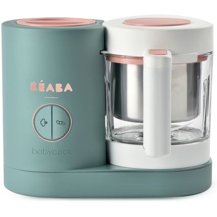 Beaba - Panela a vapor 2em1 BABYCOOK NEO verde/branco