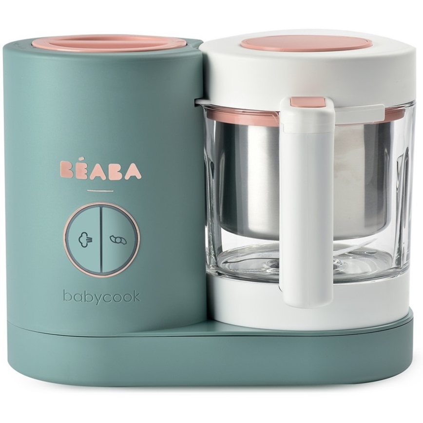 Beaba - Panela a vapor 2em1 BABYCOOK NEO verde/branco