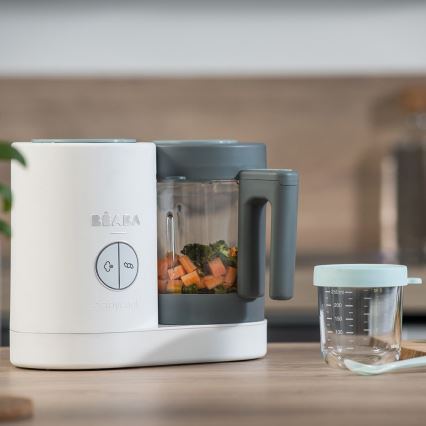 Beaba - Panela a vapor 2em1 BABYCOOK NEO verde/branco