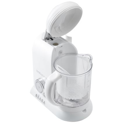 Beaba - Panela de cozer a vapor com varinha mágica BABYCOOK branco