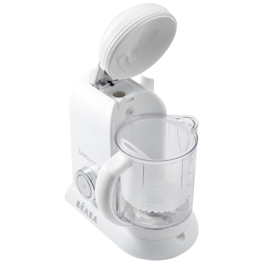 Beaba - Panela de cozer a vapor com varinha mágica BABYCOOK branco