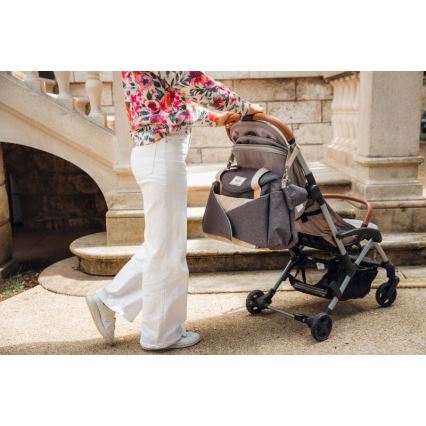 Beaba - Saco de muda da roupa para carrinho de bebé SYDNEY cinzento/bege