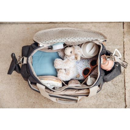 Beaba - Saco de muda da roupa para carrinho de bebé SYDNEY cinzento/bege