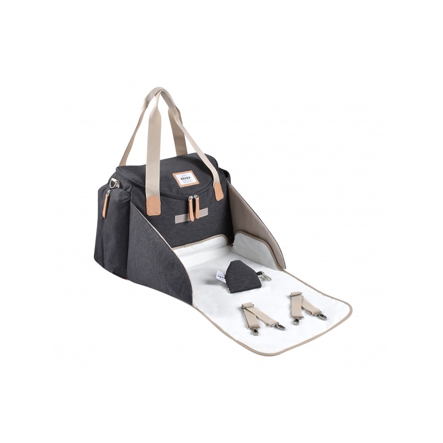 Beaba - Saco de muda da roupa para carrinho de bebé SYDNEY cinzento/bege
