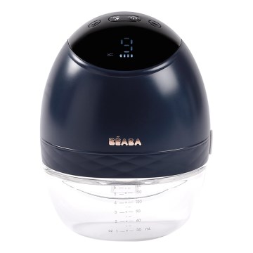 Beaba - Tira-leite elétrico mãos-livres 180 ml 1300 mAh azul