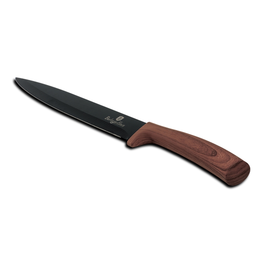 BerlingerHaus - Faca de cozinha 20 cm preto/castanho