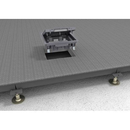 BETTERMANN - Caixa de pavimento para pisos duplos 12 módulos (6 dispositivos 45x45)