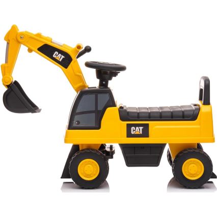 Bicicleta de empurrar escavadora CAT 2xAA amarelo/preto