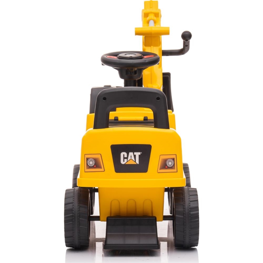 Bicicleta de empurrar escavadora CAT 2xAA amarelo/preto