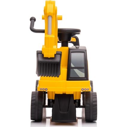 Bicicleta de empurrar escavadora CAT 2xAA amarelo/preto