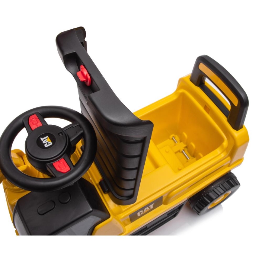 Bicicleta de empurrar escavadora CAT 2xAA amarelo/preto