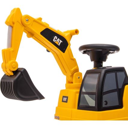 Bicicleta de empurrar escavadora CAT 2xAA amarelo/preto