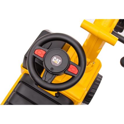 Bicicleta de empurrar escavadora CAT 2xAA amarelo/preto
