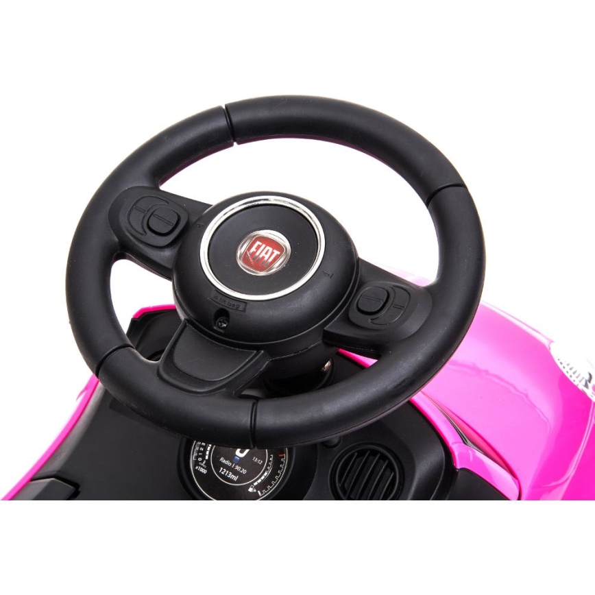 Bicicleta de empurrar Fiat 500 2xAA rosa