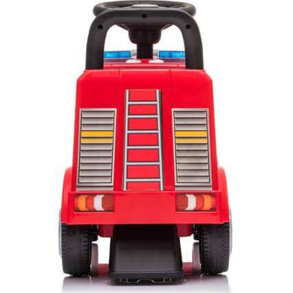 Bicicleta de empurrar Mercedes Camião dos bombeiros 2xAA vermelho