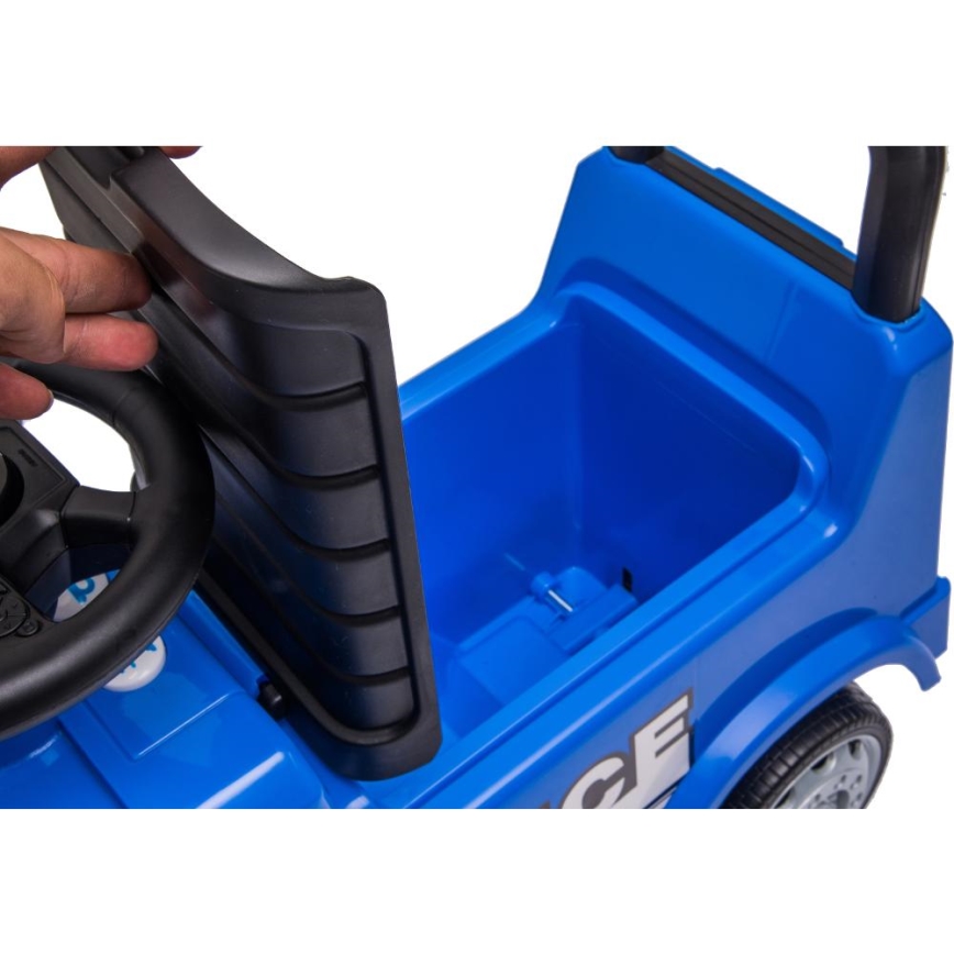 Bicicleta de empurrar Mercedes Carro da polícia 2xAA azul