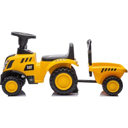 Bicicleta de empurrar trator CAT 2xAA amarelo/preto