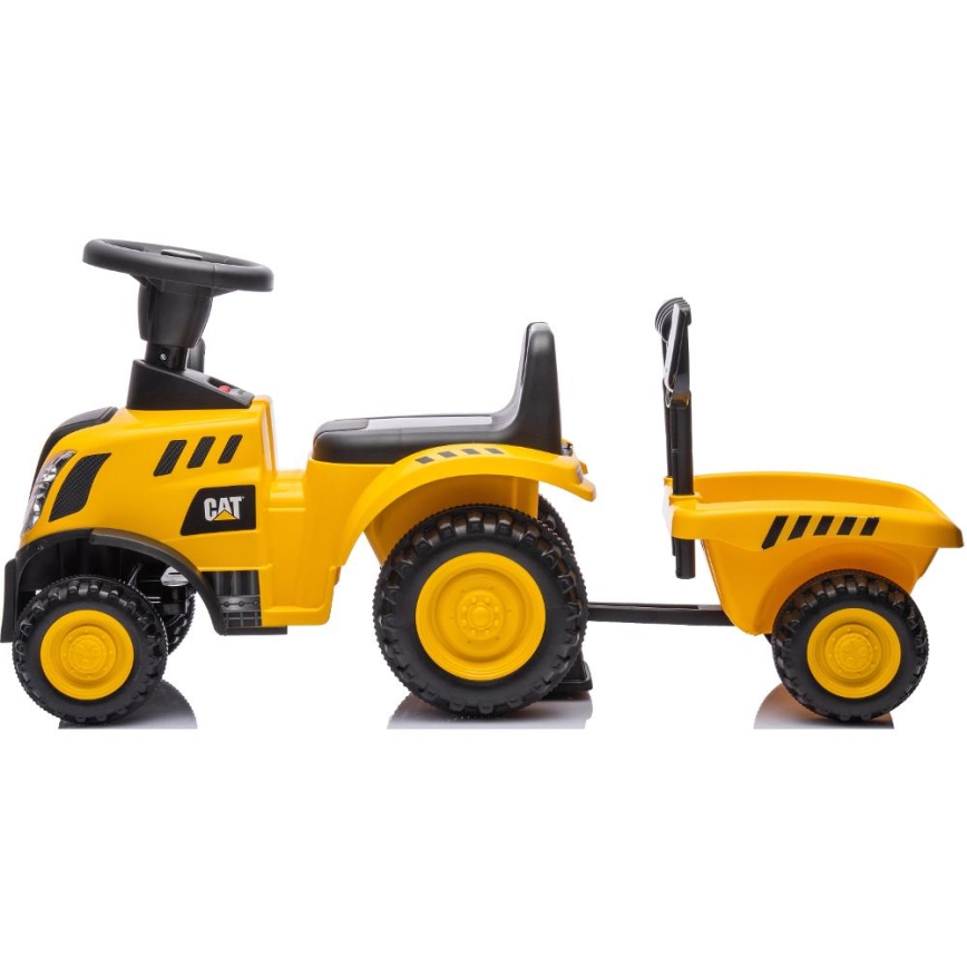 Bicicleta de empurrar trator CAT 2xAA amarelo/preto