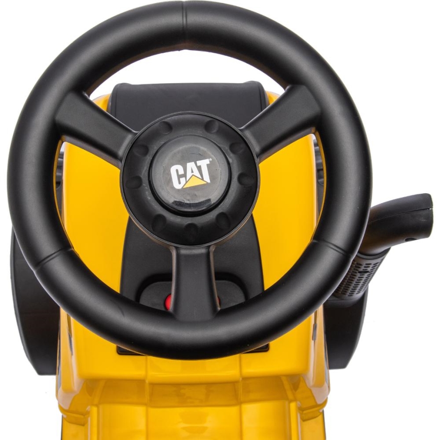 Bicicleta de empurrar trator CAT 2xAA amarelo/preto