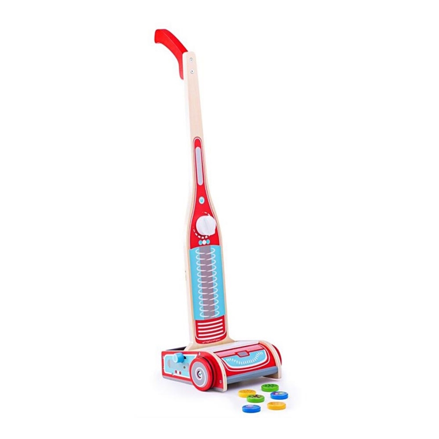 Bigjigs Toys - Aspirador de bastão