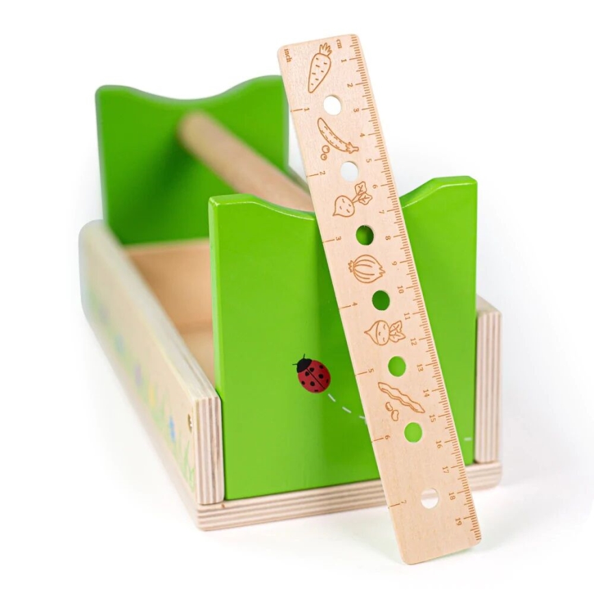 Bigjigs Toys - Conjunto de jardinagem numa caixa