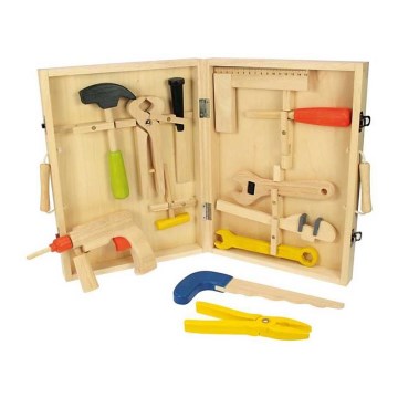 Bigjigs Toys - Mala de madeira com ferramentas