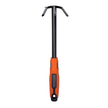 BLACK+DECKER - Enxada de jardim com três pontas para soltar o solo 30 cm