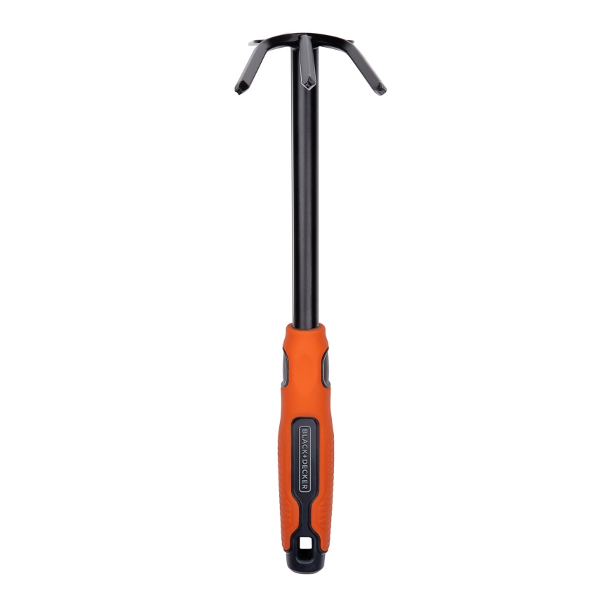 BLACK+DECKER - Enxada de jardim com três pontas para soltar o solo 30 cm