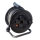 Bobina de cabo de extensão 50m preto IP44