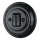 Bohemia-Design - Interruptor duplo retro em porcelana com moldura n.º 6+6 preto