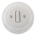Bohemia-Design - Interruptor retro em porcelana simples com moldura n.º 6 branco