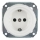 Bohemia-Design - Tomada de parede retro em porcelana SCHUKO 250V/16A sem moldura, branca