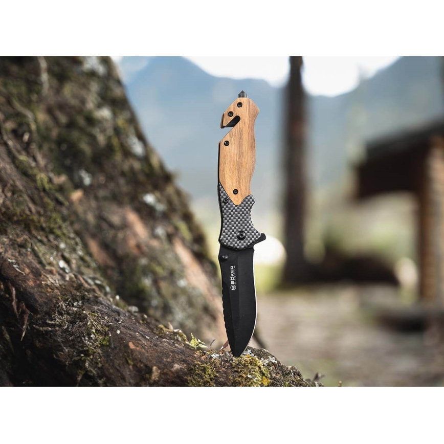 Böker - Canivete Magnum Blomkvist Olive 20,5 cm madeira de oliveira