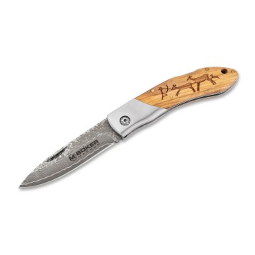 Böker - Faca de bolso em Damasco Magnum Caveman 19,4 cm