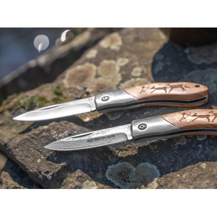 Böker - Faca de bolso em Damasco Magnum Caveman 19,4 cm