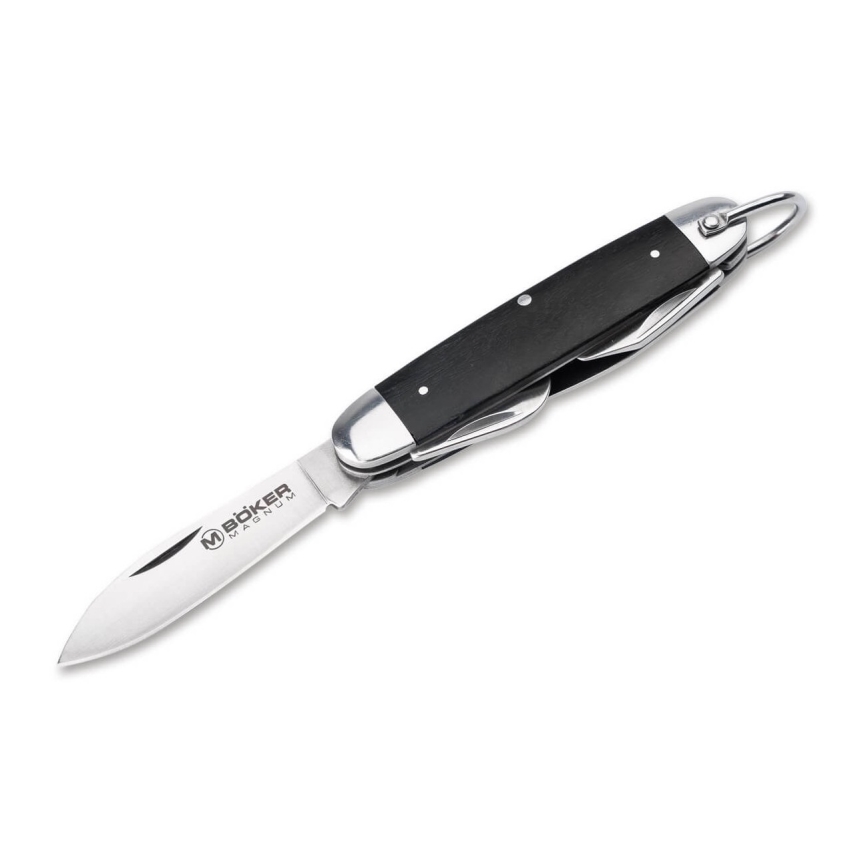 Böker - Faca de bolso multifuncional Magnum Clássico Pocket Steel 16 cm/4 funções rosewood