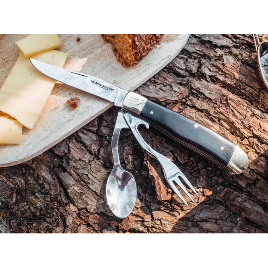 Böker - Canivete de bolso com talheres Magnum Bon Appetite 18,7 cm pakka