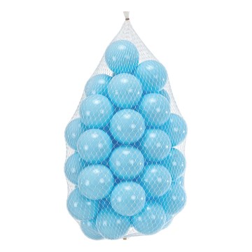 Bolas de brincar em plástico 50 unid. diâmetro 7 cm azul