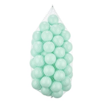 Bolas de brincar em plástico 50 unid. diâmetro 7 cm menta