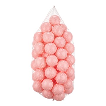 Bolas de brincar em plástico 50 unid. diâmetro 7 cm rosa