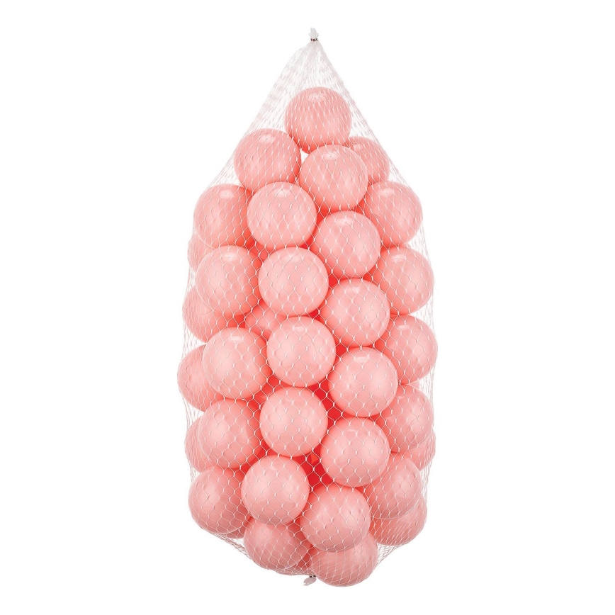 Bolas de brincar em plástico 50 unid. diâmetro 7 cm rosa